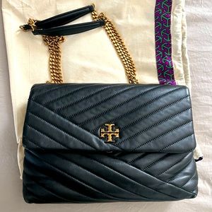 Kira Chevron Leather Crossbody Bag